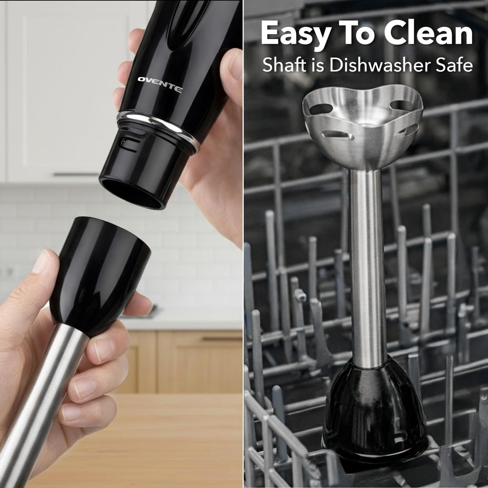 OVENTE stainless steel blades ensure even textures in soups and sauces