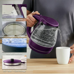 Removable spout filter on the OVENTE KG83P for easy cleaning.