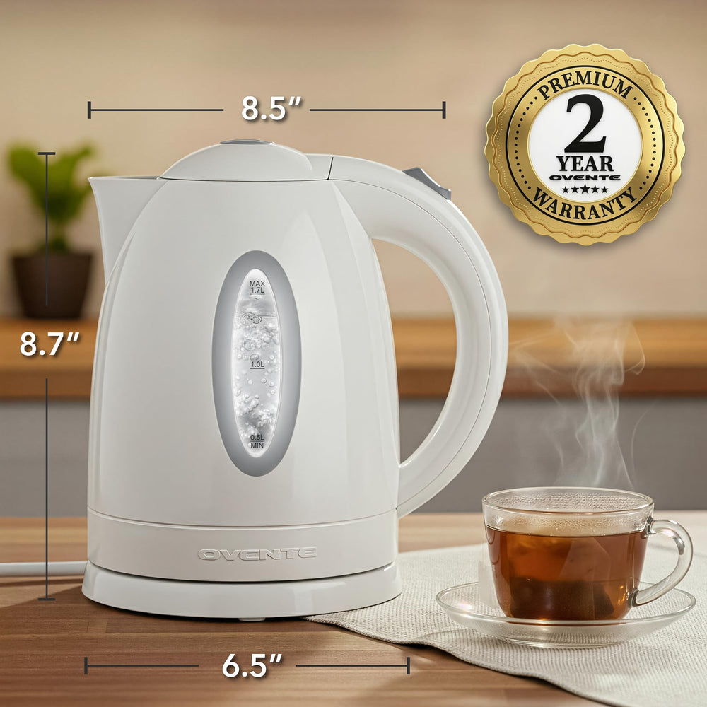 OVENTE KP72W BPA-free construction promotes safe boiling water