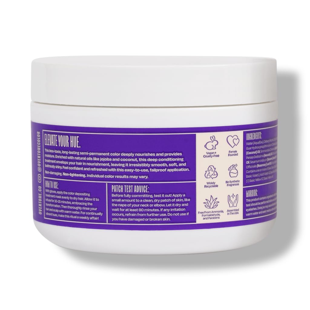 Overtone fifteen-minute-application for fast color refresh.