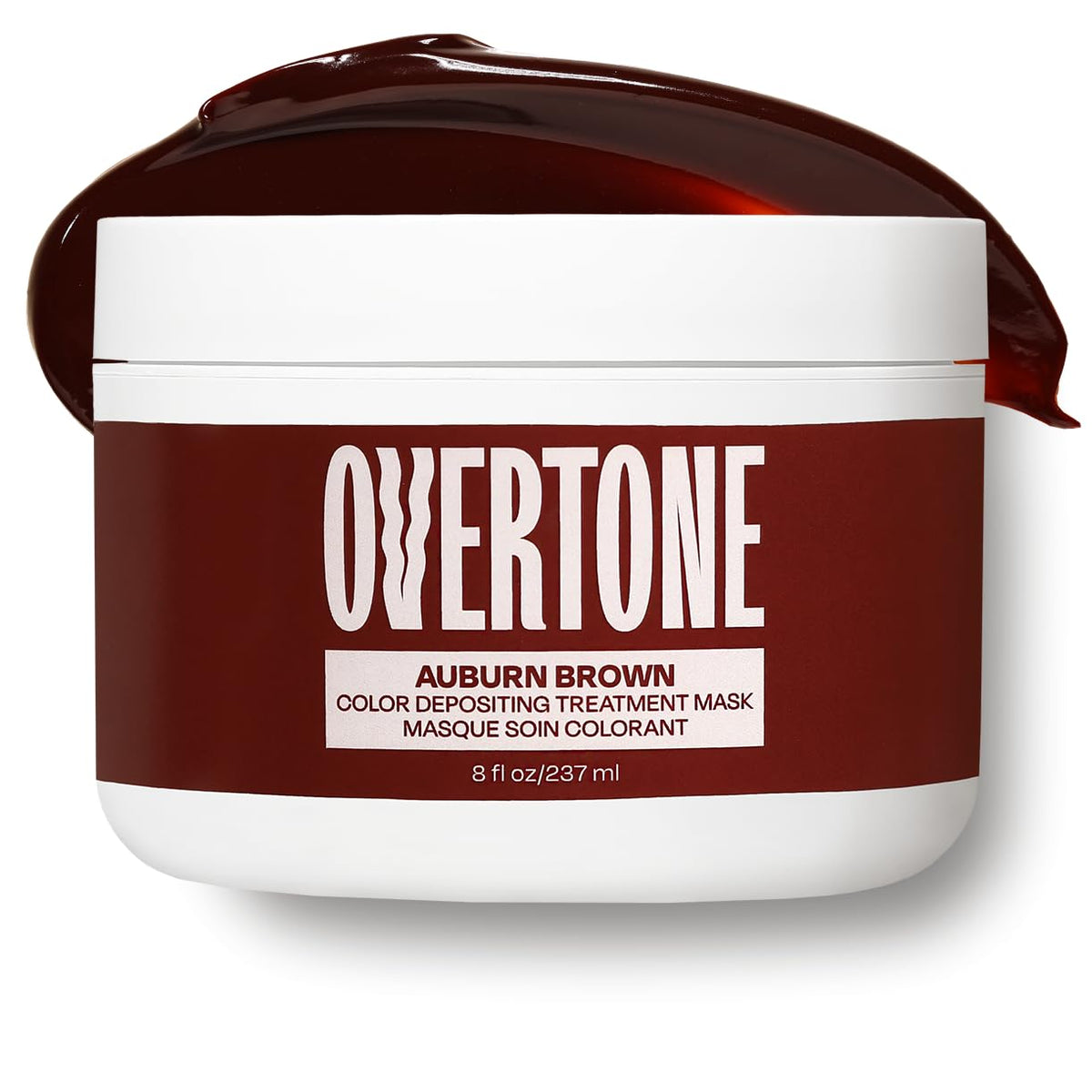 Overtone Auburn Brown bottle for at-home color deposits with nourishing moisture.