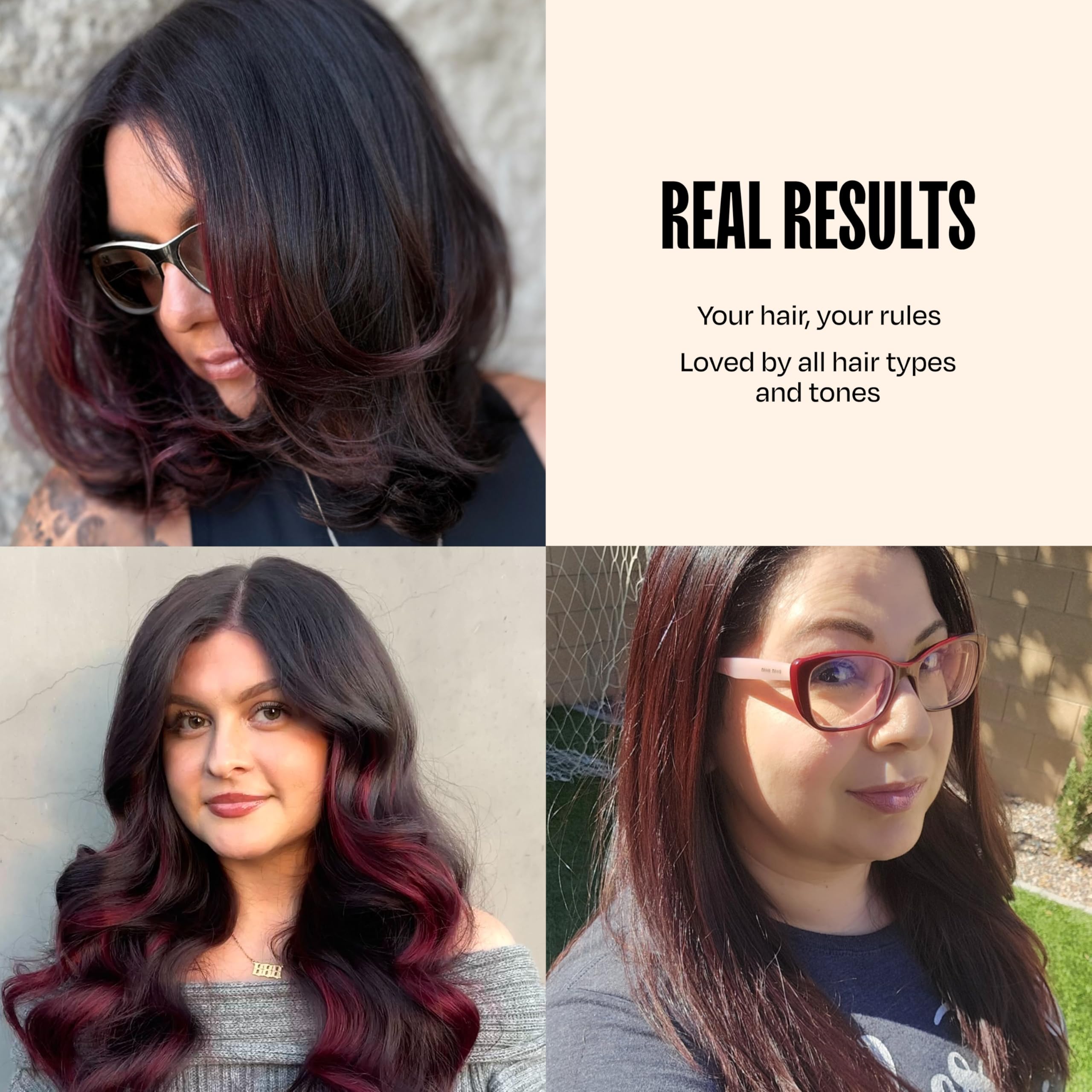 oVertone Cherry Chestnut with vegan logo communicates clean beauty