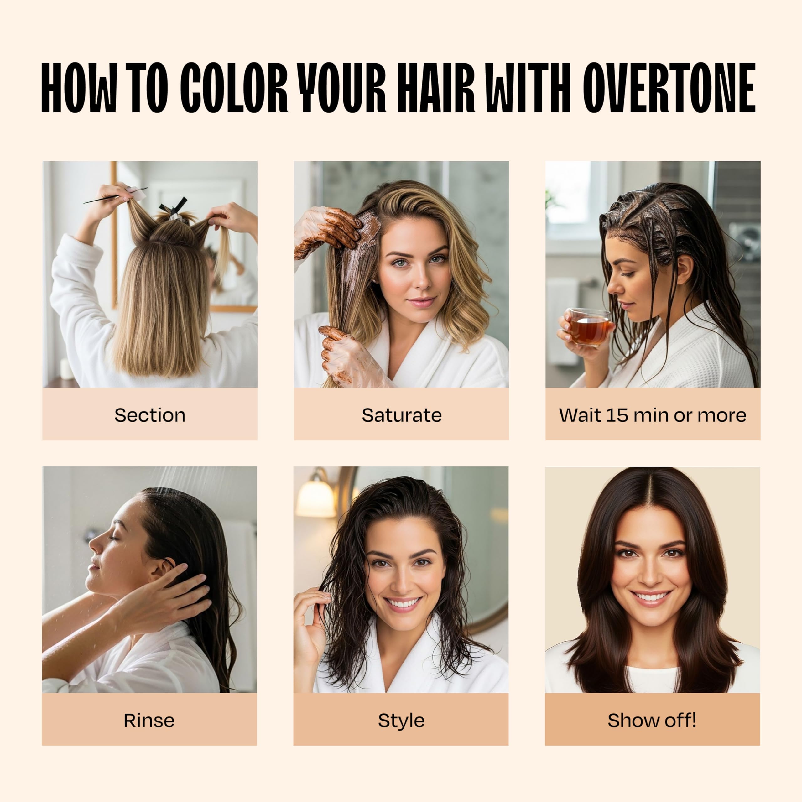 overtone Espresso Brown vegan cruelty-free icon on packaging