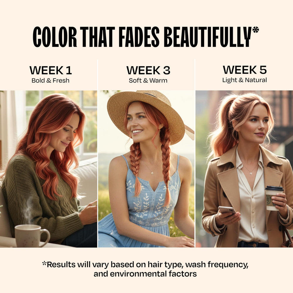 Overtone Golden Copper 15-minute session for salon-like results