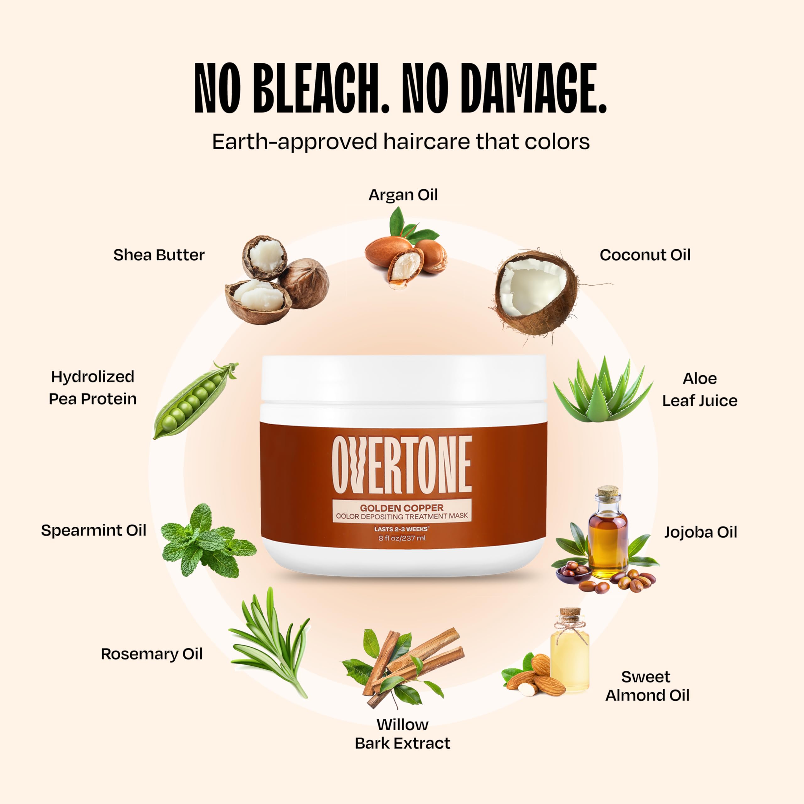 Overtone Golden Copper bathroom setup for convenient color care