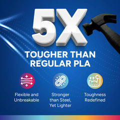 OVERTURE PLA Plus black filament spools enable consistent, high-quality prints.