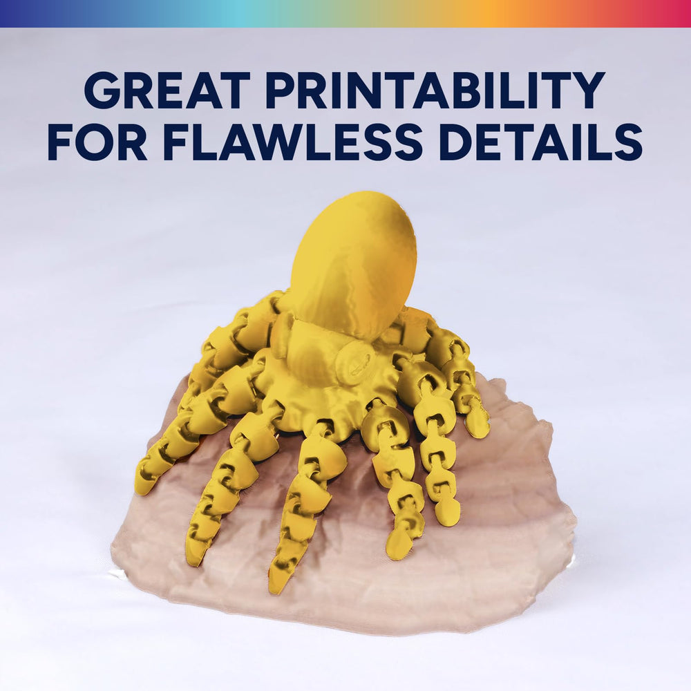 Overture Silk PLA printed cosplay prop detail with vivid metallic shine