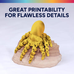 Overture Silk PLA printed cosplay prop detail with vivid metallic shine