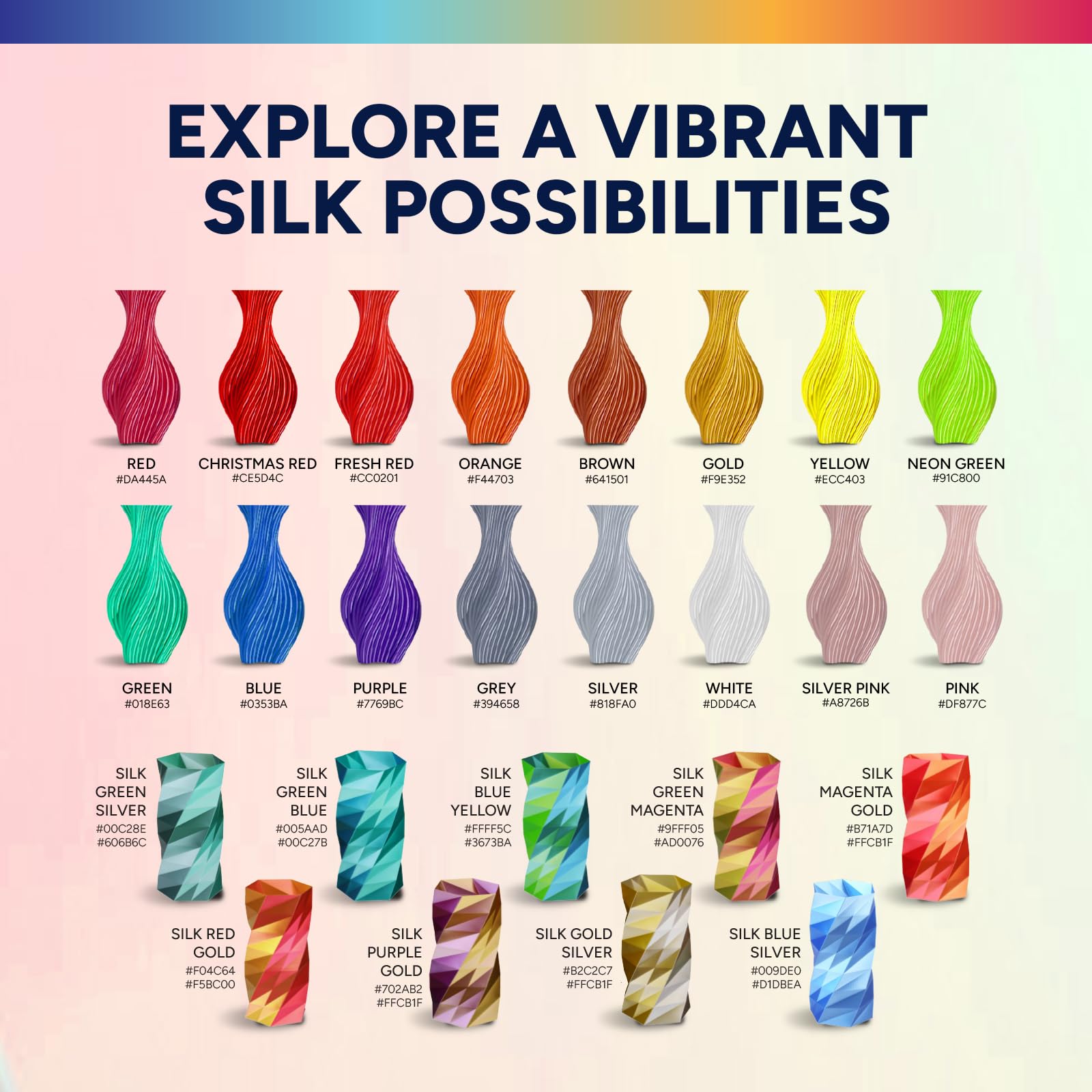 Overture Silk PLA smooth printing delivers consistent results across compatible printers