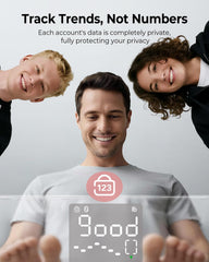 OVUTEK Smart Scale privacy and guest mode for quick, private checks