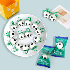 Oweiroi Soccer Ring Lollipops 18-count handy for celebrations and favors.