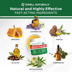 Lavender and eucalyptus blend suggests calming aroma and cooling comfort for skin.