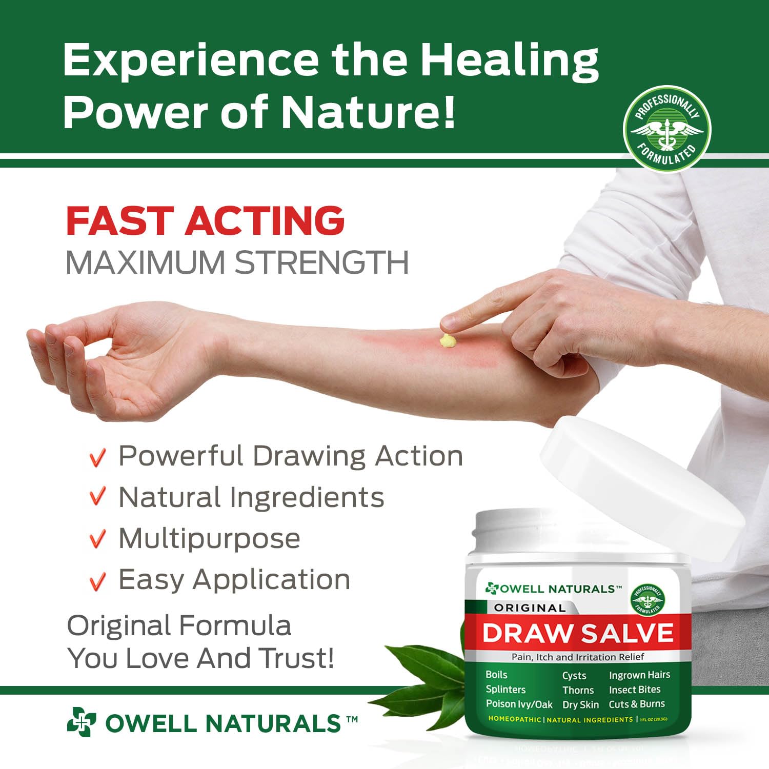 Tea tree–infused balm emphasizes soothing, cleansing properties for minor breakouts.