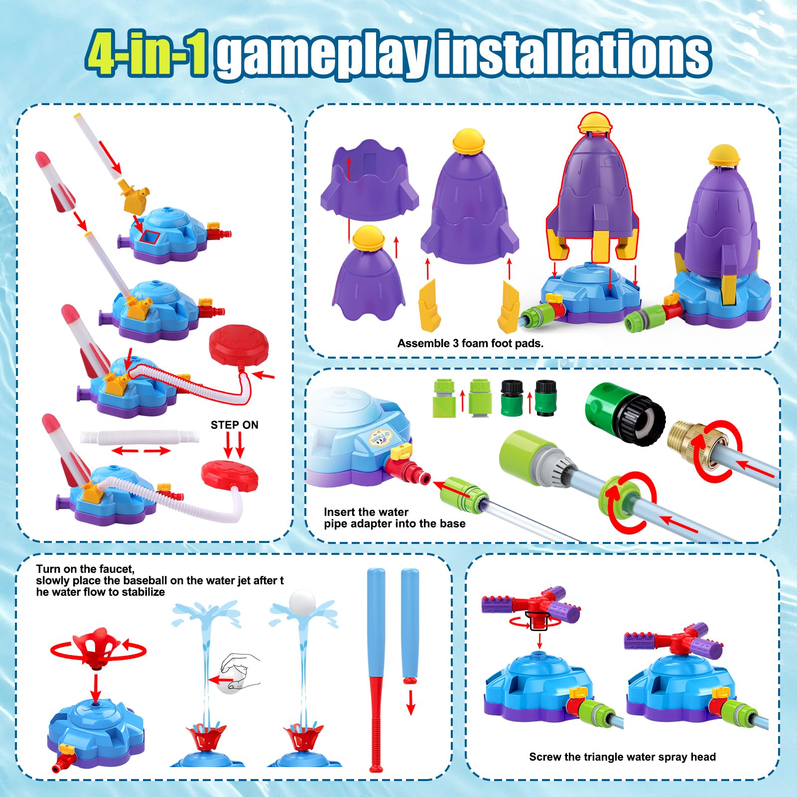 OWNONE kids outdoor water-toy bundle sparks imagination outdoors
