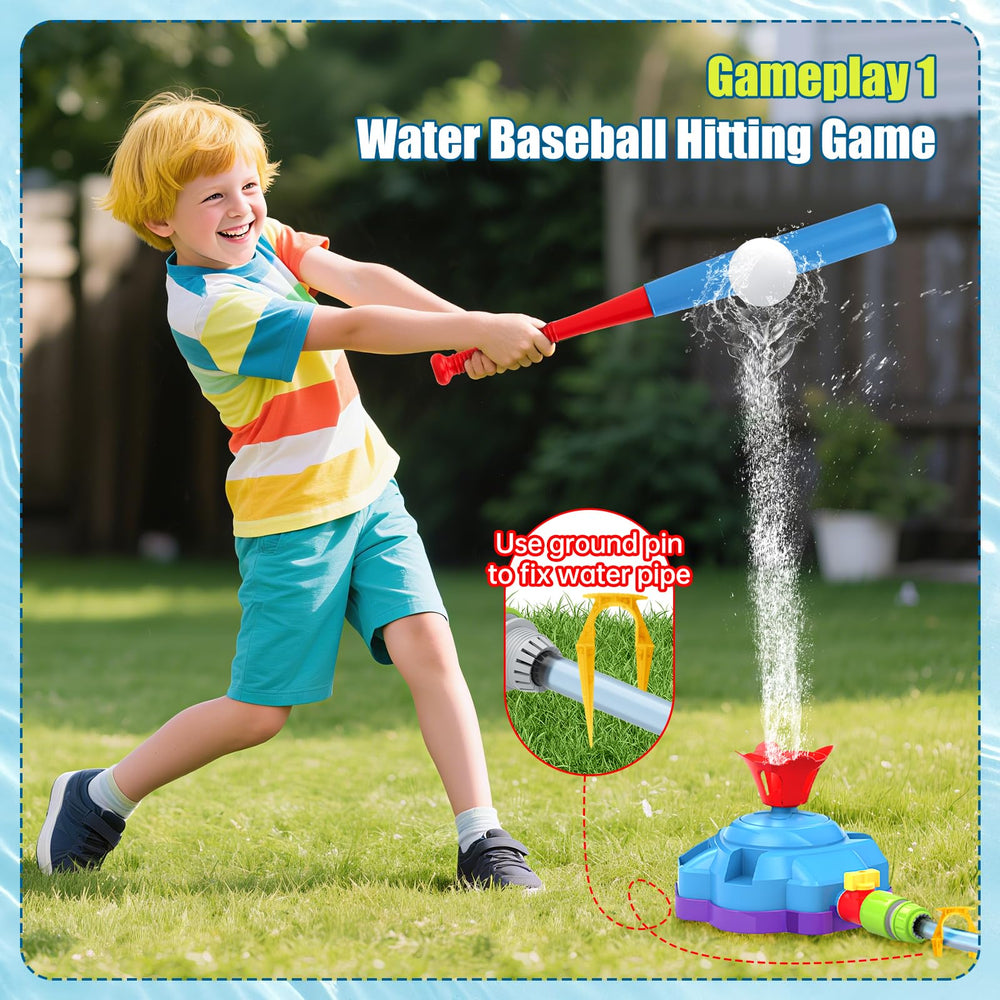 OWNONE water-propelled baseball hitting setup for backyard fun