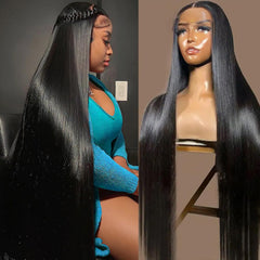 OWNROSE 30-inch lace front wig with 13x6 HD lace for natural-looking parting.