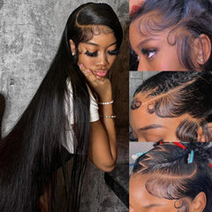 OWNROSE Brazilian virgin hair wig offers full density for a voluminous look.