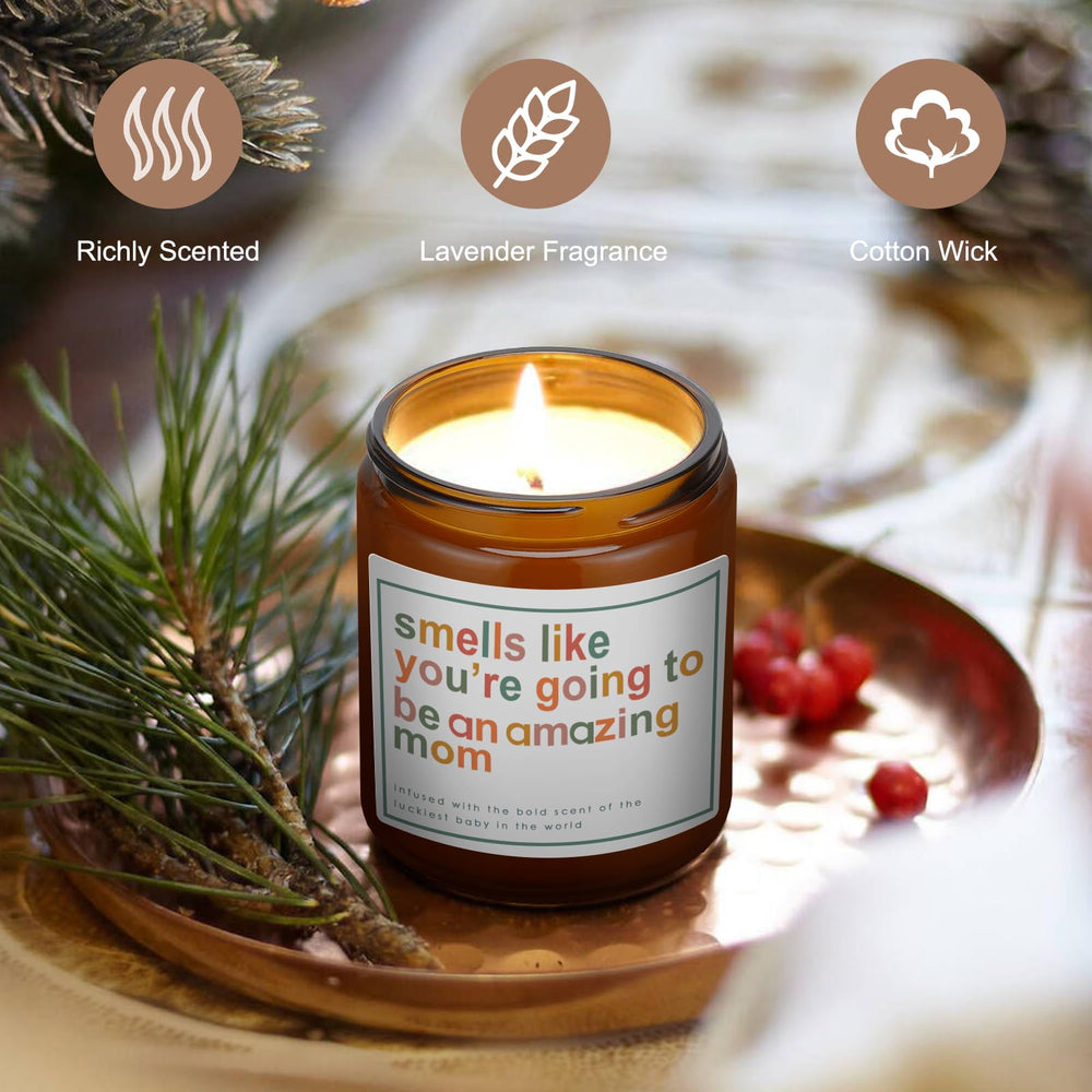 OWSUMER candle on a bedside table ready for winding-down evenings.