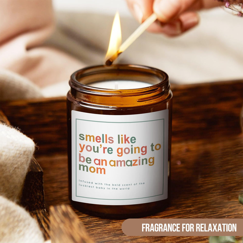 OWSUMER candle beside a yoga mat for a calming wind-down routine.