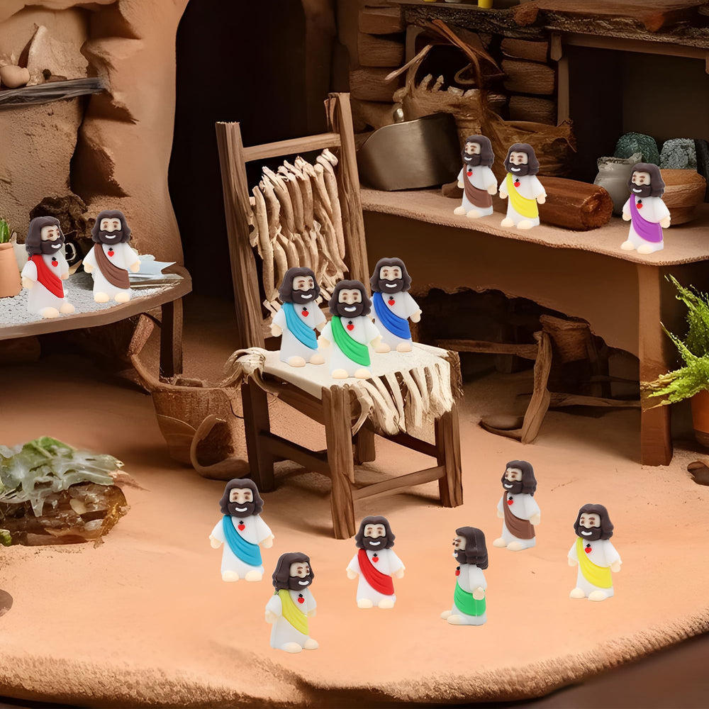 Owurha Baby Jesus figure in brown, rustic touch for nativity-themed setups