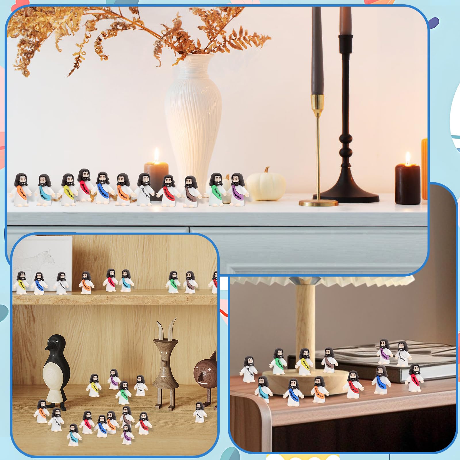 Owurha Jesus Love You mini figure in purple enhances church events and egg hunts.