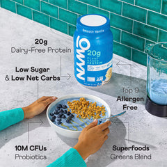 OWYN plant protein blend with pea, chia and pumpkin seeds