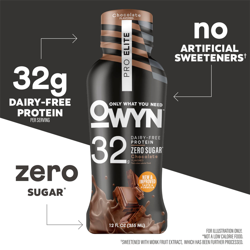 Nutrition label close-up emphasizing dairy-free protein blend with all nine essential amino acids