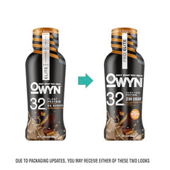OWYN Pro Elite No Nut Buttercup pour highlights smooth flavor and zero sugar satisfaction