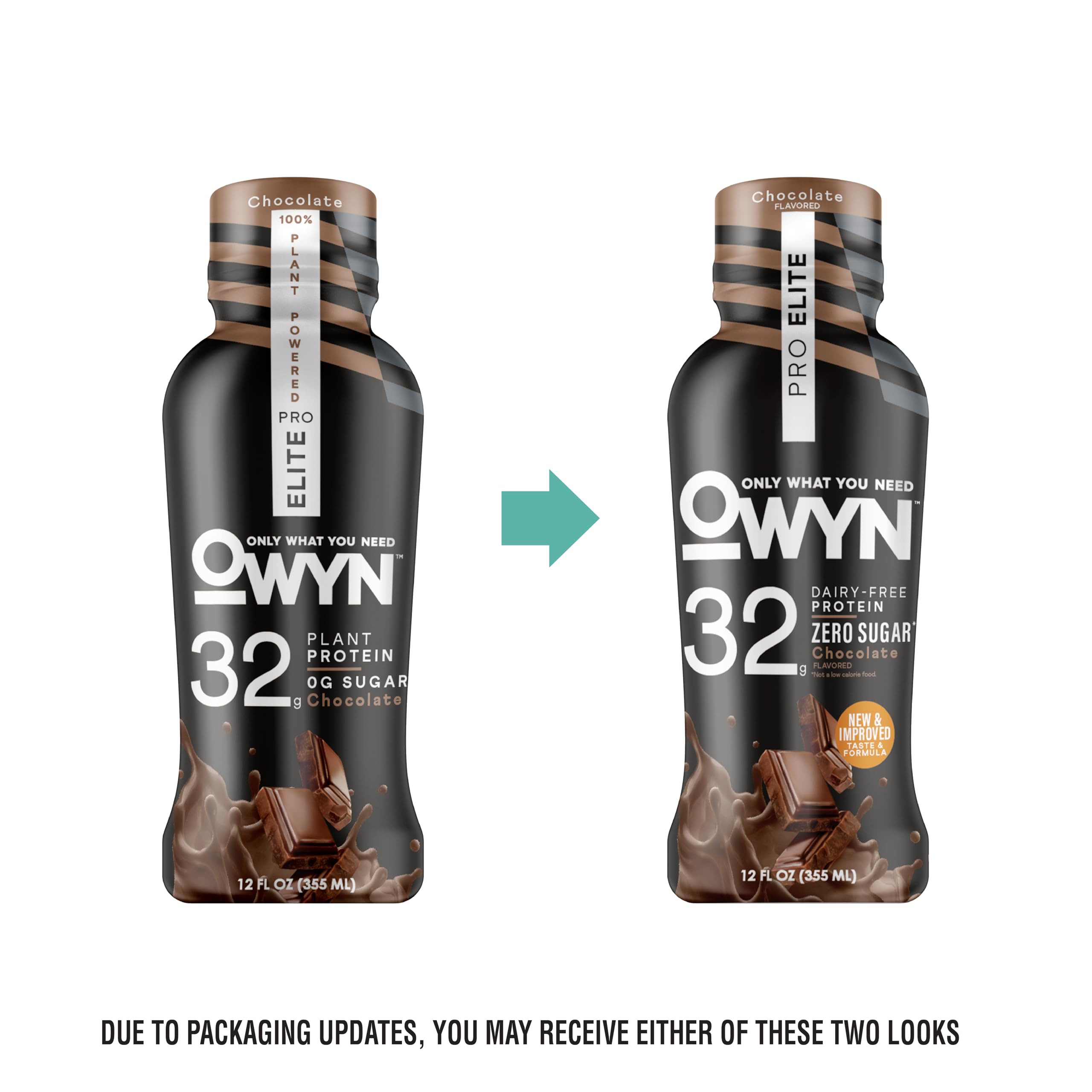 OWYN Pro Elite Vanilla glass with ice highlights plant-based protein and refreshing texture