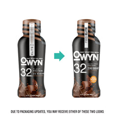 OWYN Pro Elite Vanilla glass with ice highlights plant-based protein and refreshing texture