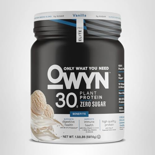 Nutrition panel highlighting 30g protein per serving