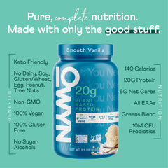 OWYN greens blend with probiotics for digestion and daily wellness