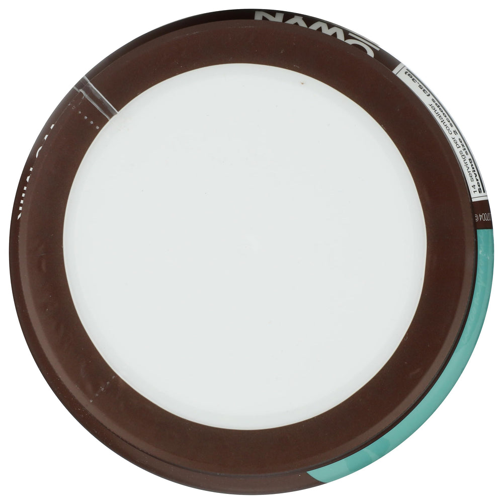 OWYN powder in a glass with shake showing smooth, creamy texture