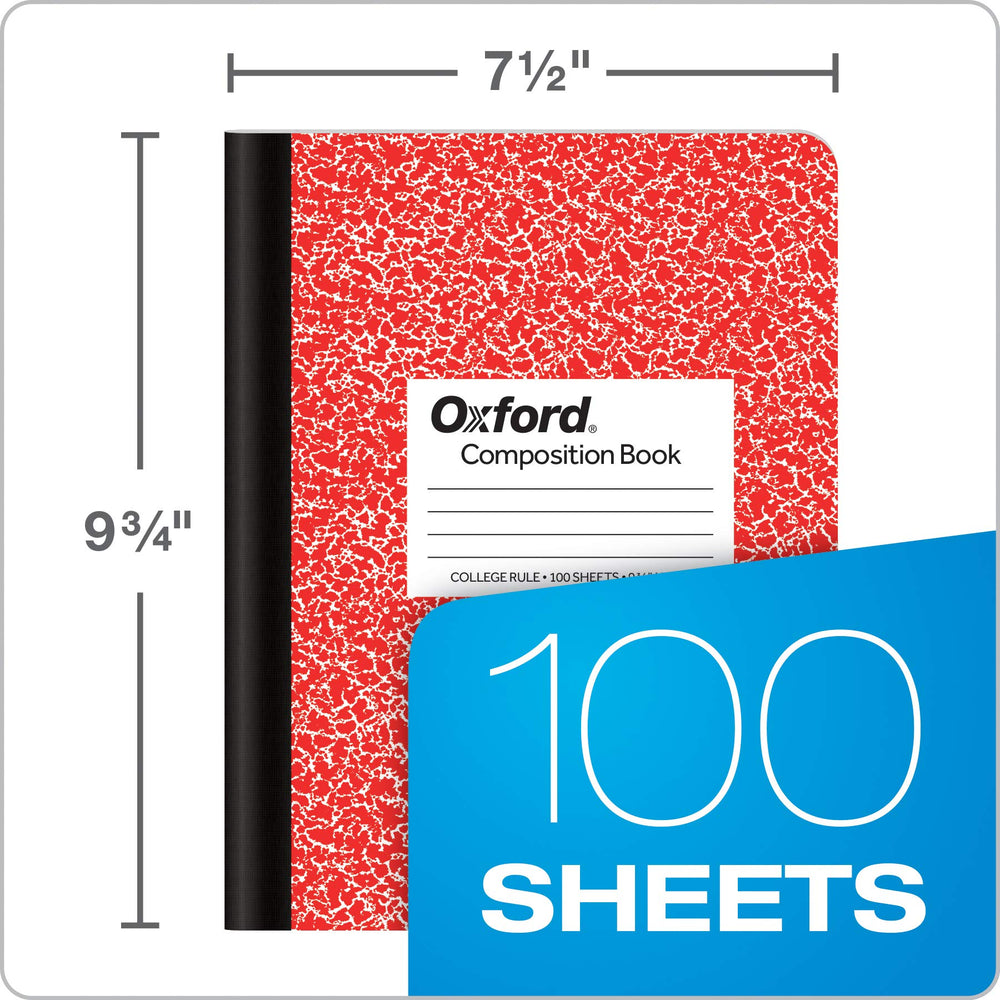 Oxford Composition Notebook blue cover, perfect for class notes and planning.