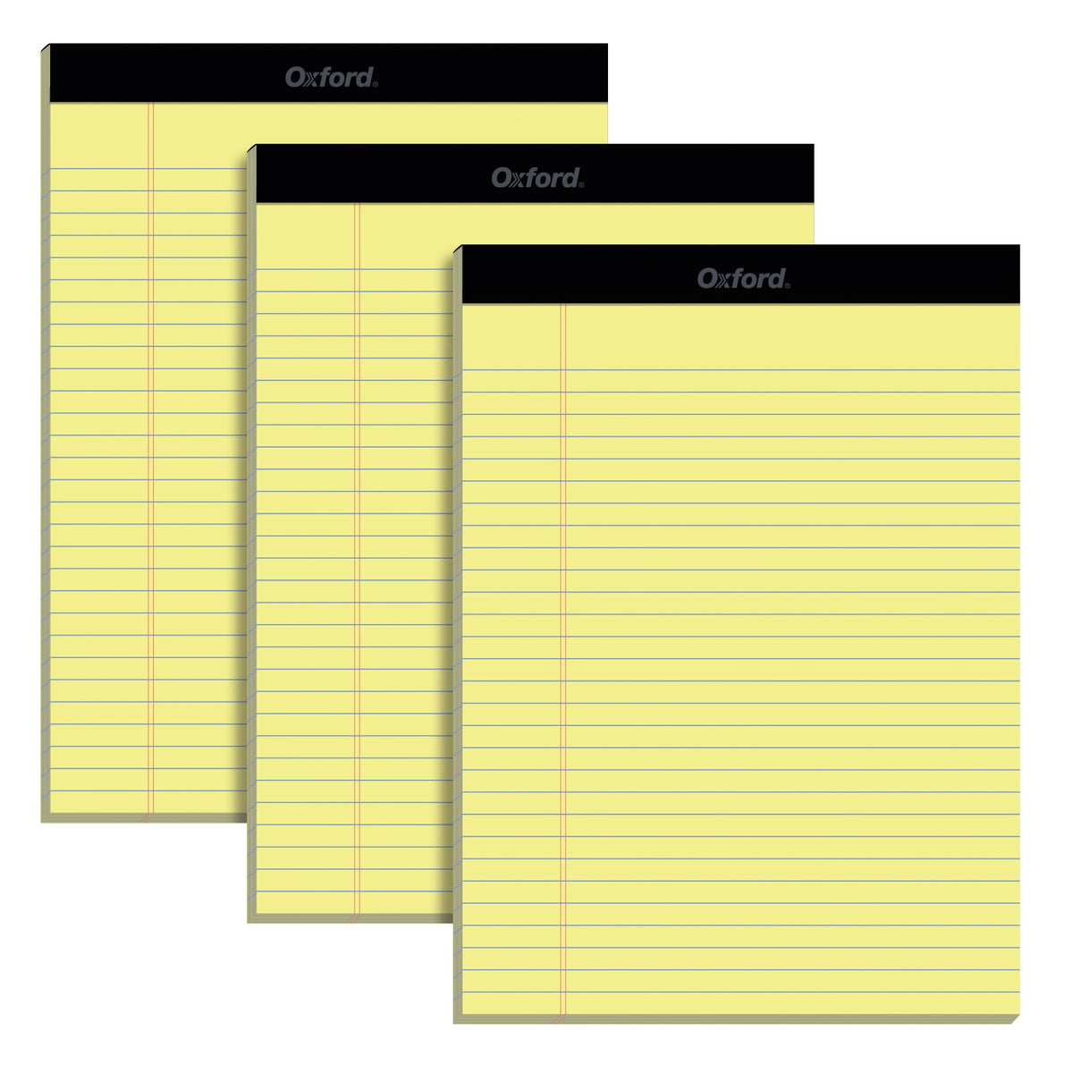 Oxford Legal Pad three-pack front view for organized note taking