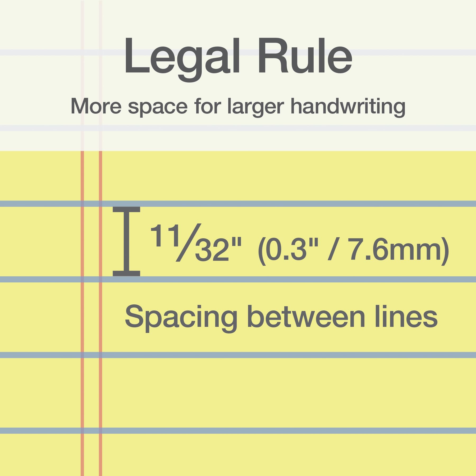 Oxford legal pad wide ruled lines on both sides for spacious handwriting