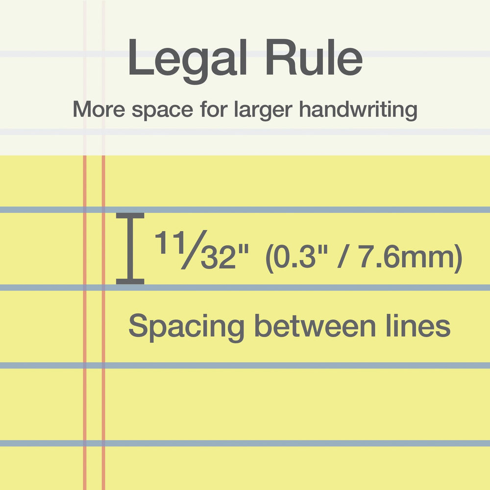 Oxford legal pad wide ruled lines on both sides for spacious handwriting