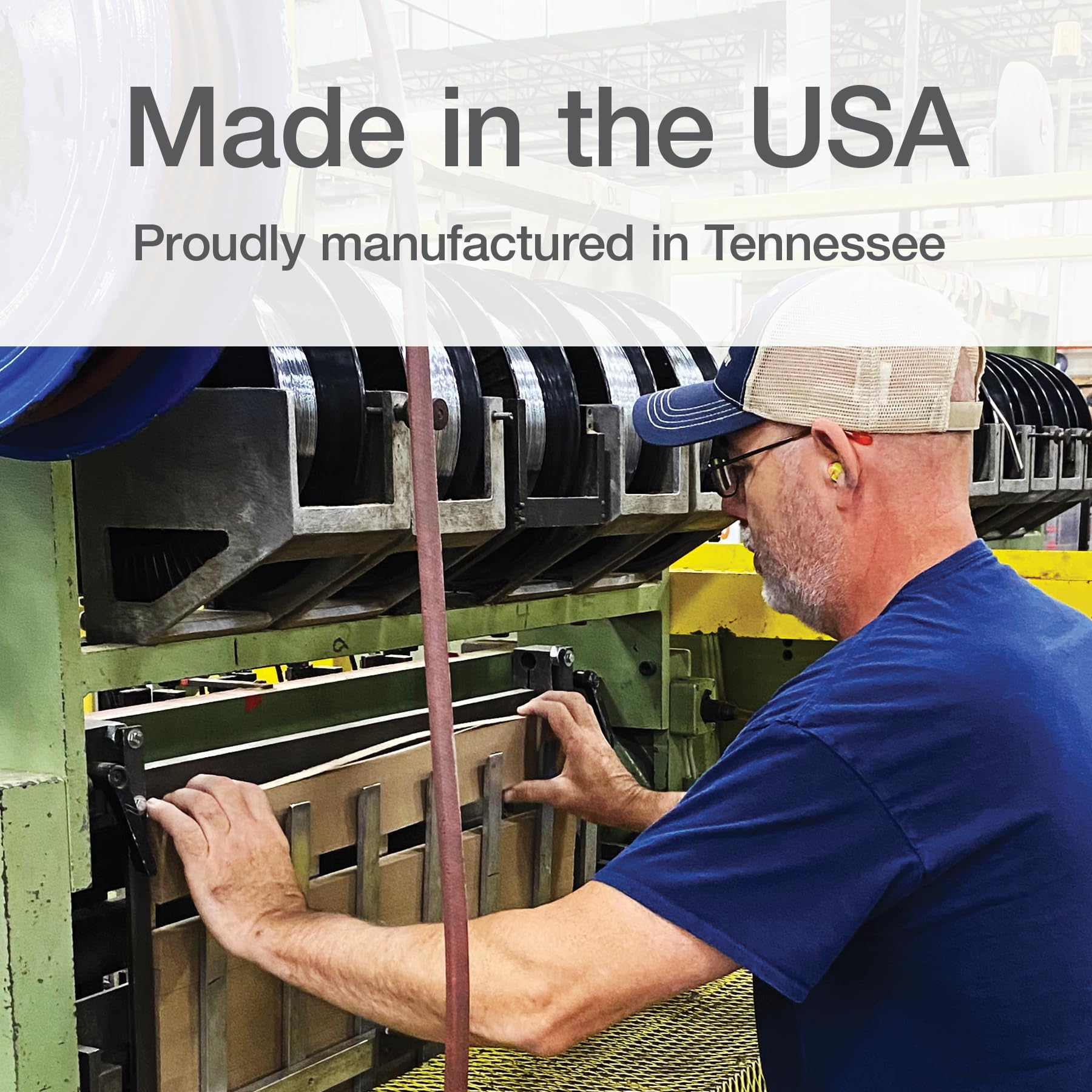 Oxford made-in-USA label on packaging highlighting American craftsmanship
