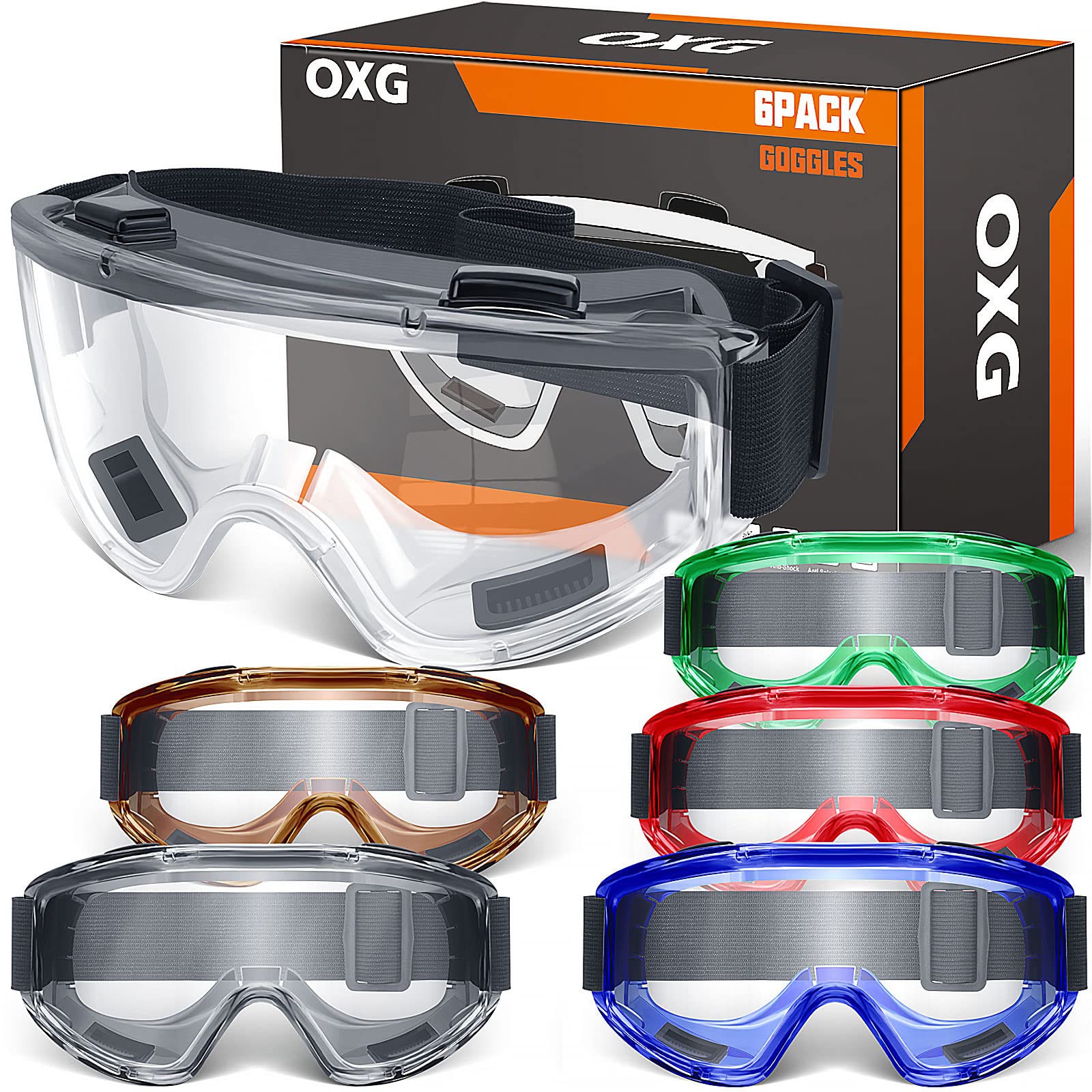 OXG safety goggles with anti-fog lenses for clear vision in humid environments.