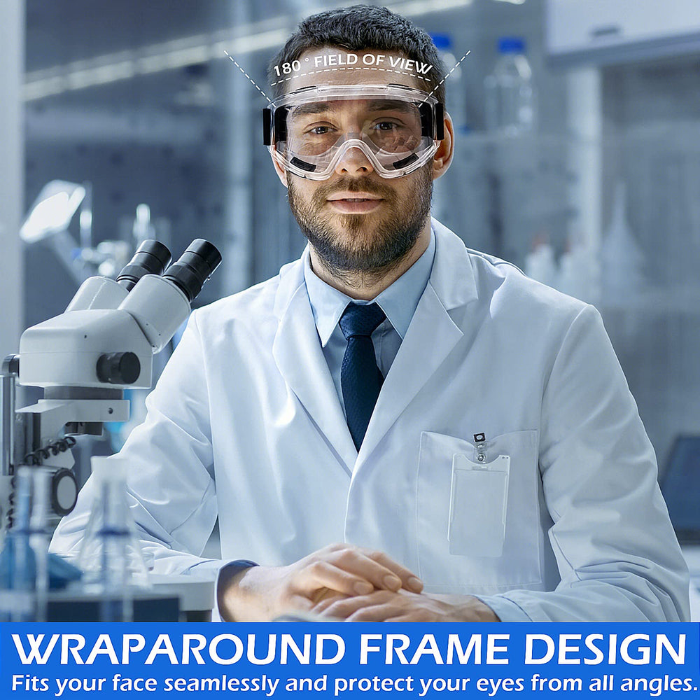 OXG safety goggles in action protecting eyes during lab work and projects.