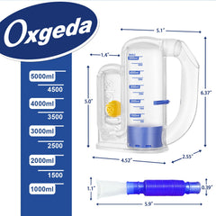 Oxgeda medical-grade PC material ensures durable, shatterproof use.
