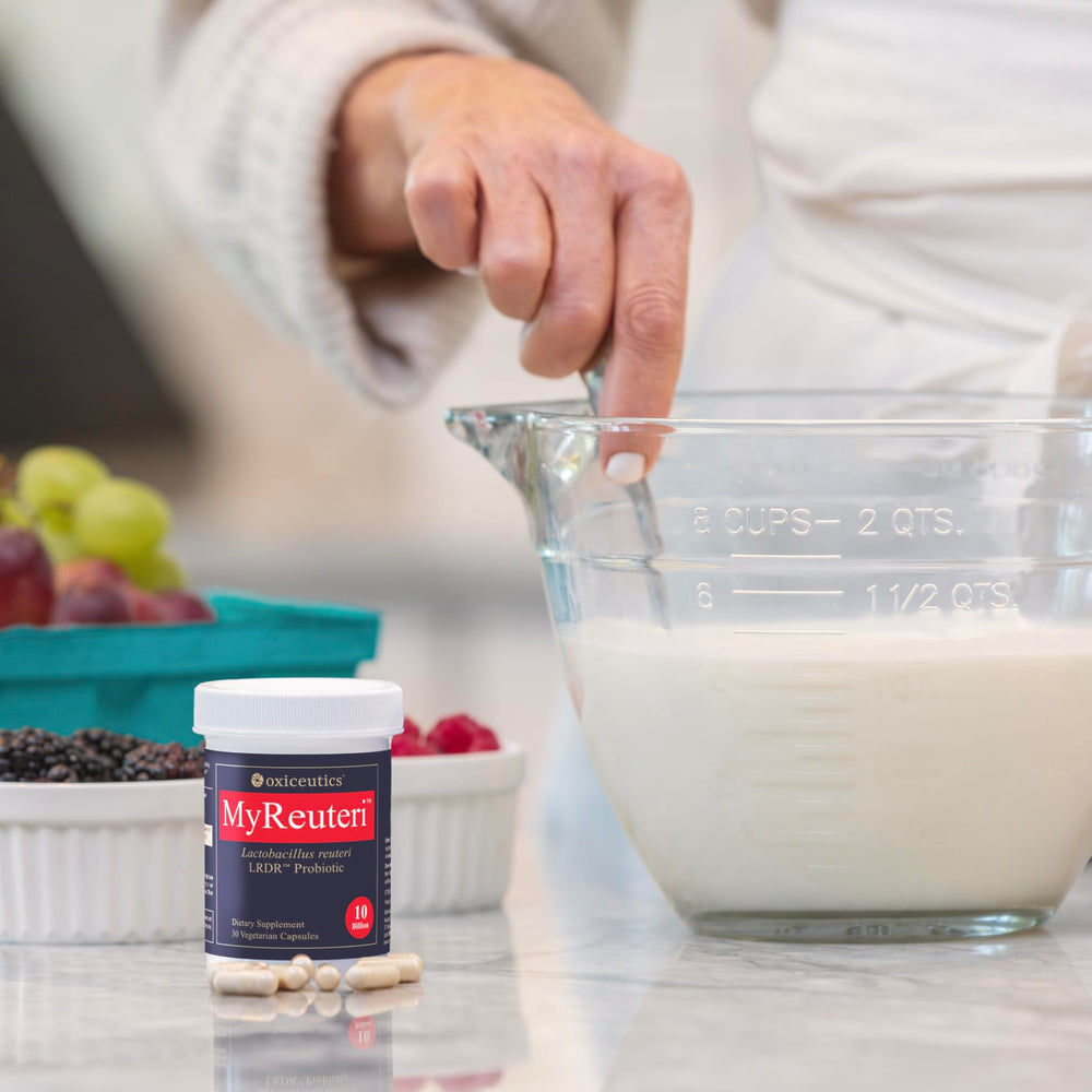 dairy-free option from oxiceutics MyReuteri for plant-based diets.