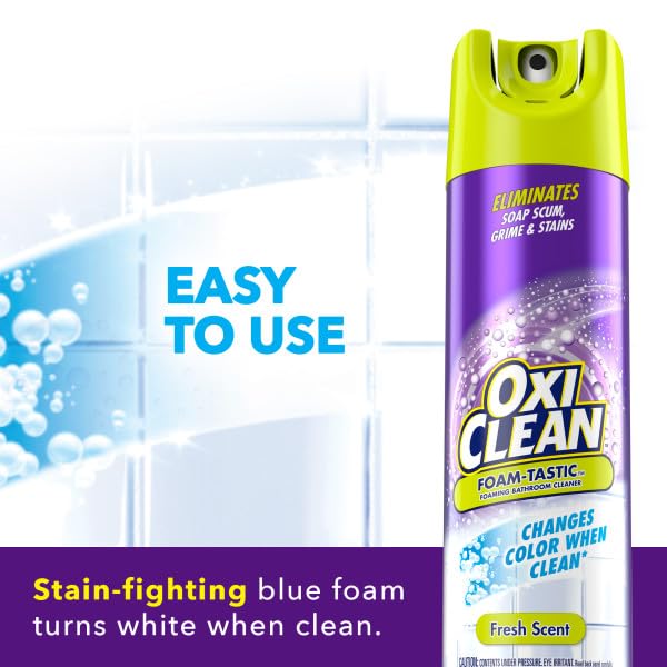 Mirror surface shown with Foam-Tastic cleaner for a streak-free look