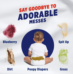 OxiClean Max Force on baby clothes helping keep fabrics clean and soft.
