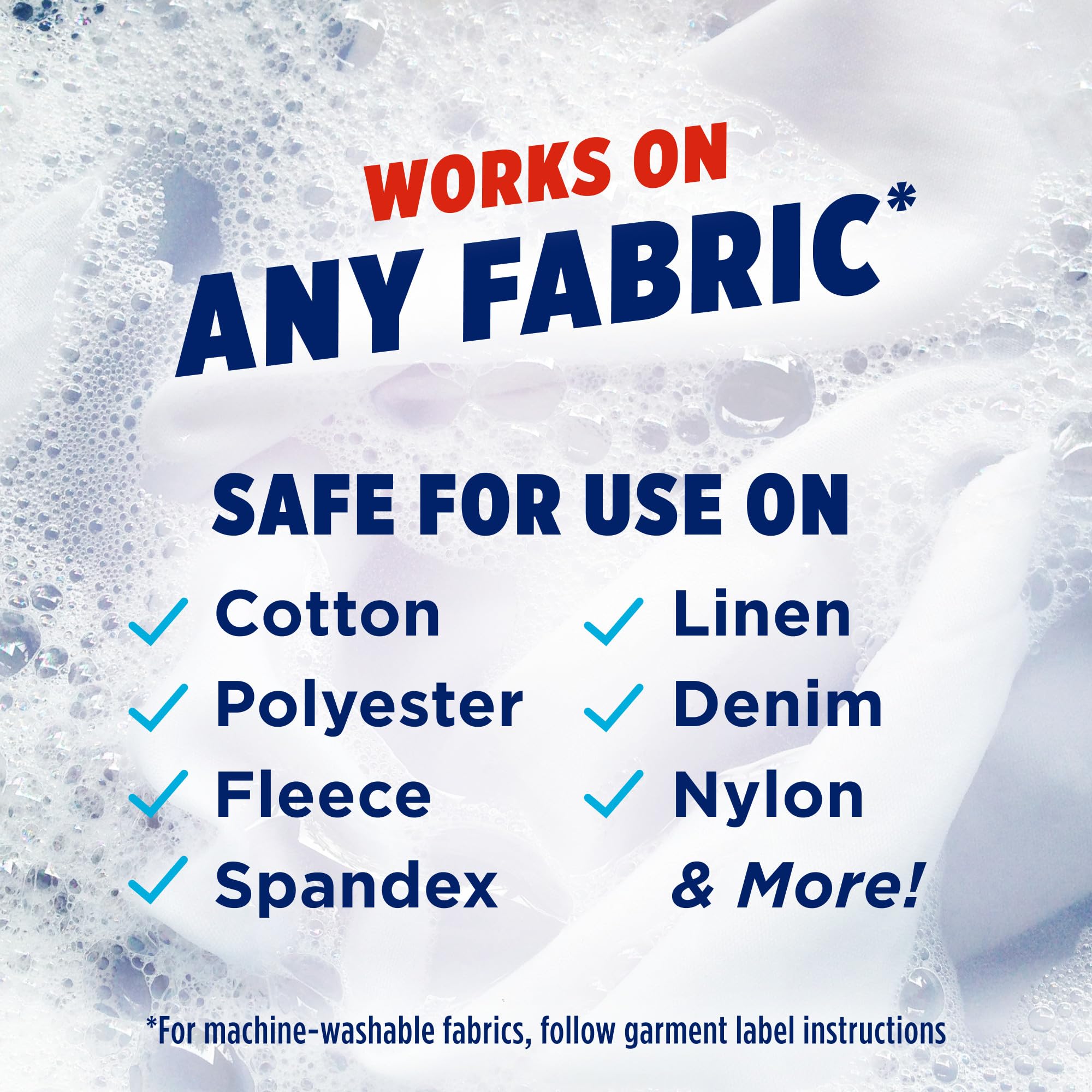 OxiClean Max Force safe for color fabrics without fading.