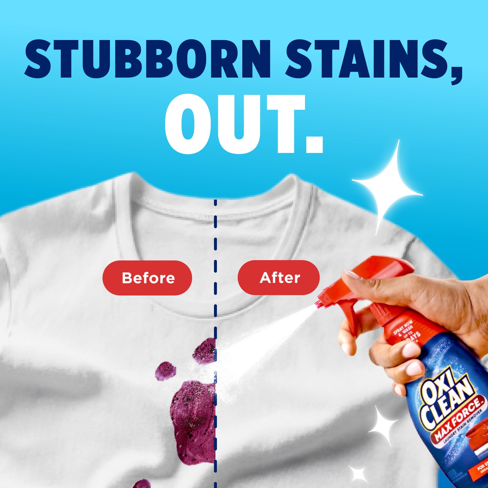 OxiClean Max Force follows care labels for safe pretreating.