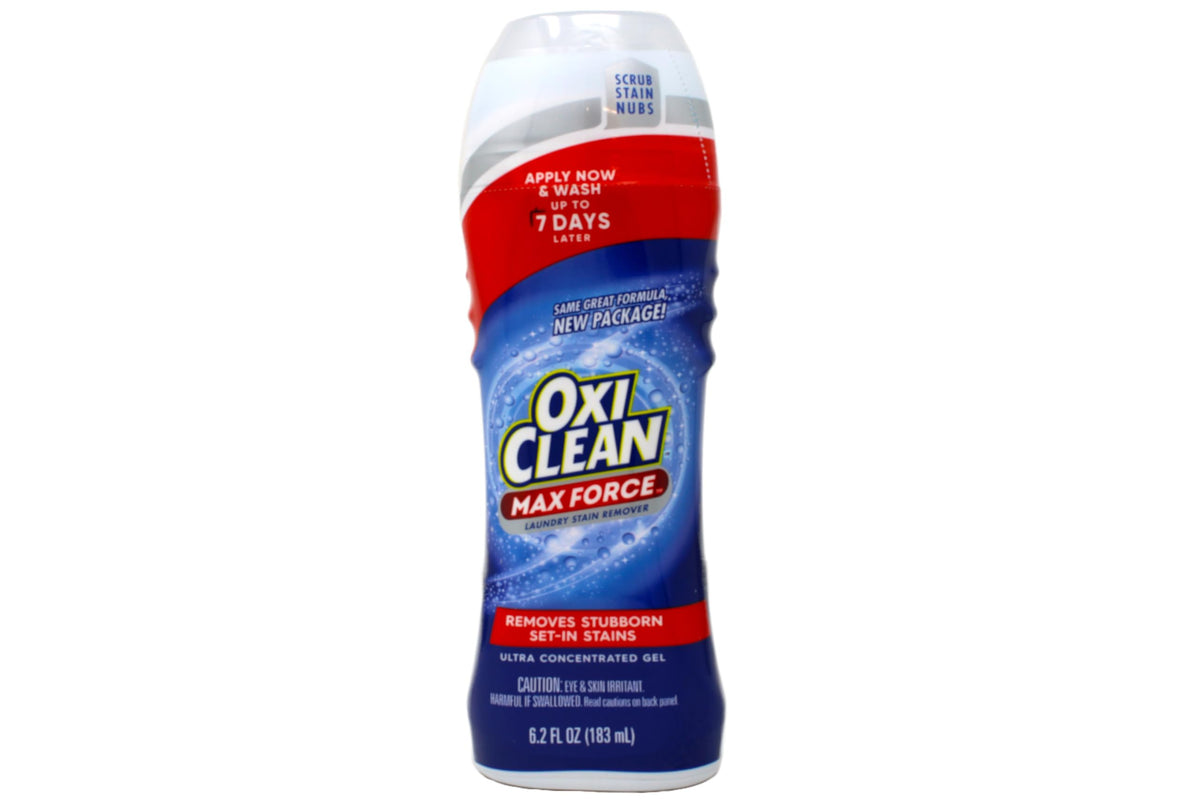 OxiClean MaxForce Gel Stick front view for quick stain removal.