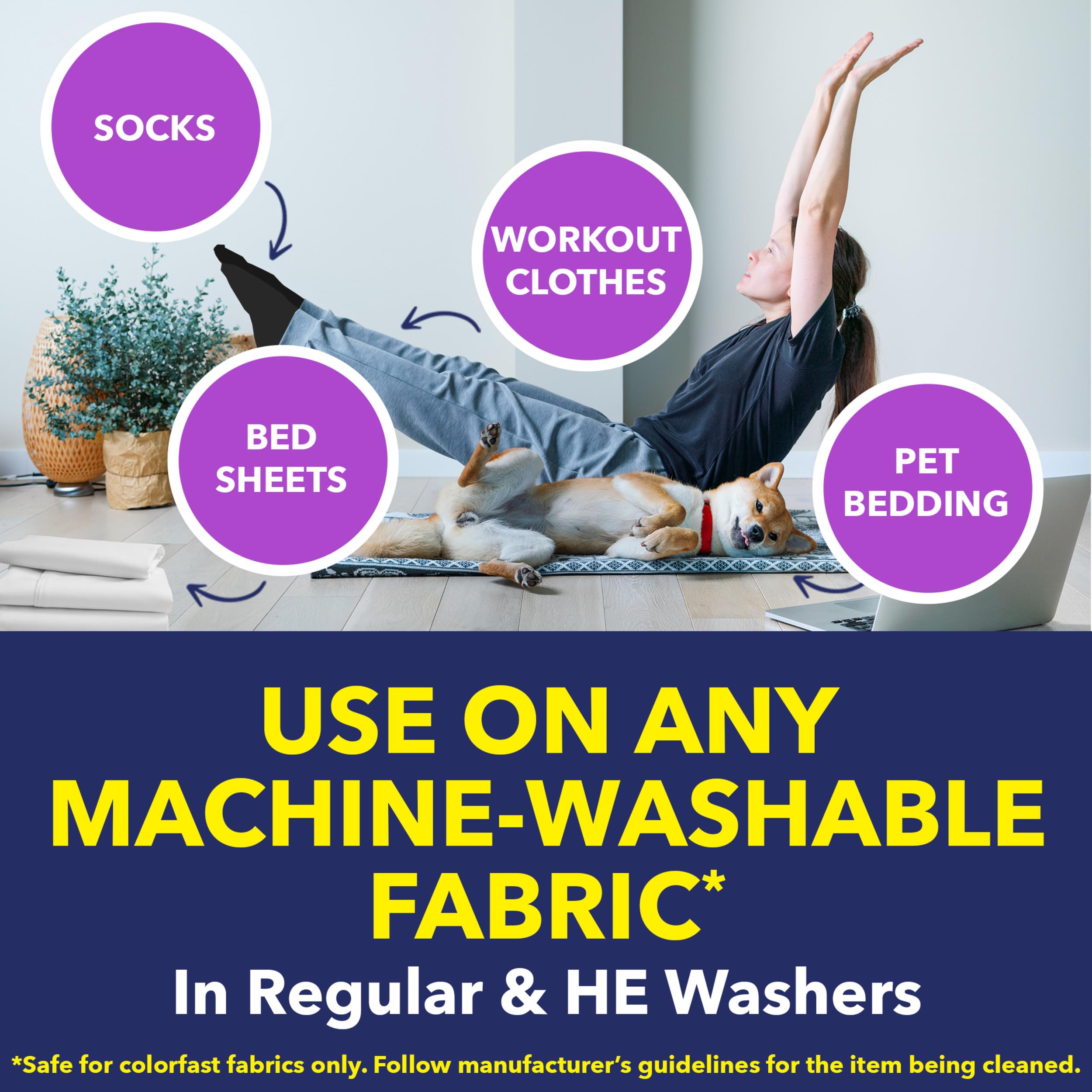 OxiClean Odor Blasters Paks deodorize and eliminate persistent odors in laundry.