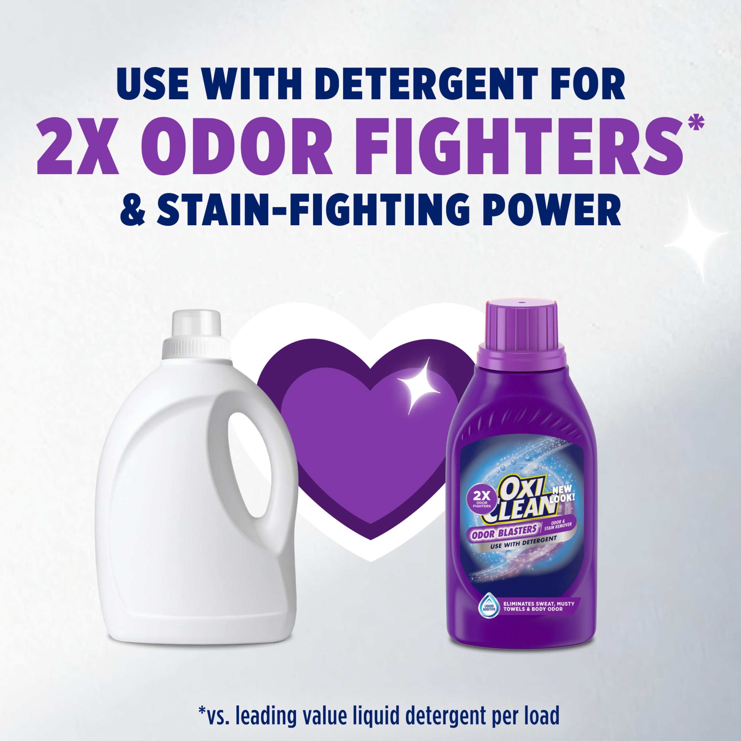 OxiClean Odor Blasters stain-removal-action highlights stubborn spots lifted