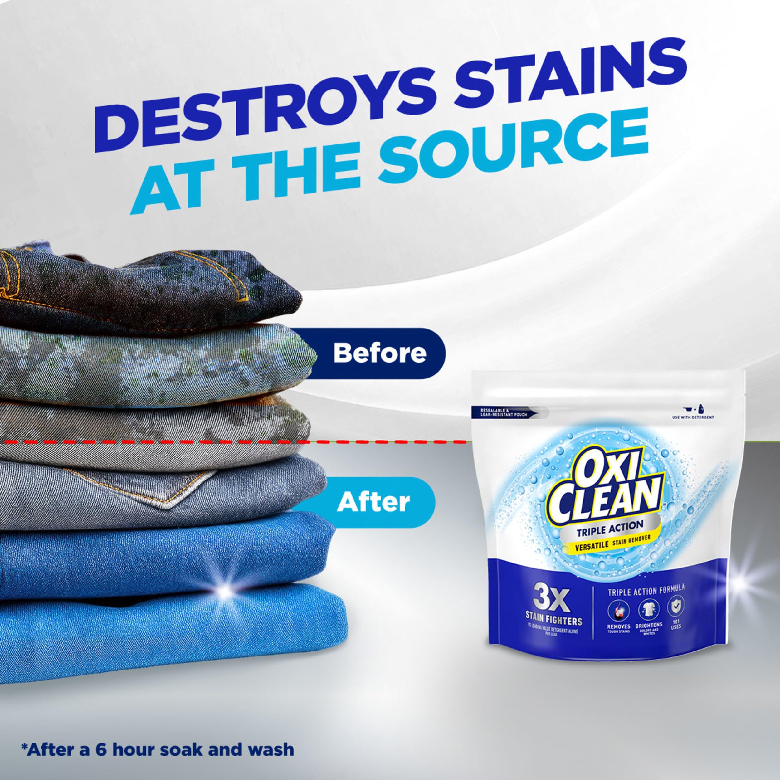 Brightening towels and linens with OxiClean powder.